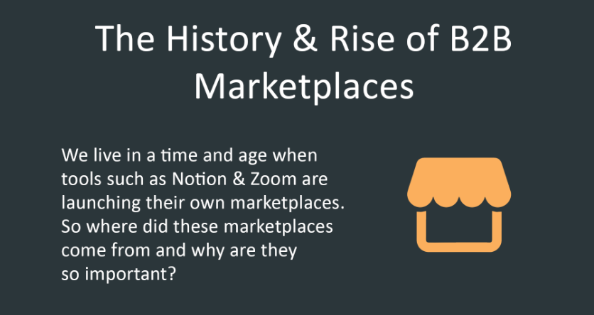 introduction to the history & rise of online B2B marketplaces