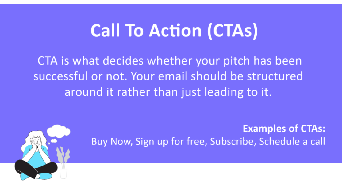 Importance of call to action for effective sales using emails