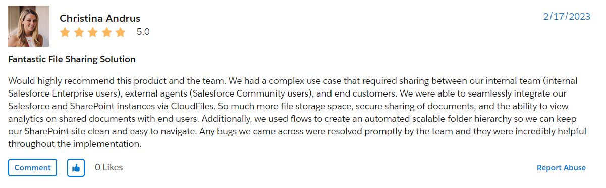 Organized and secure file sharing on Salesforce Community by Bridgepointe